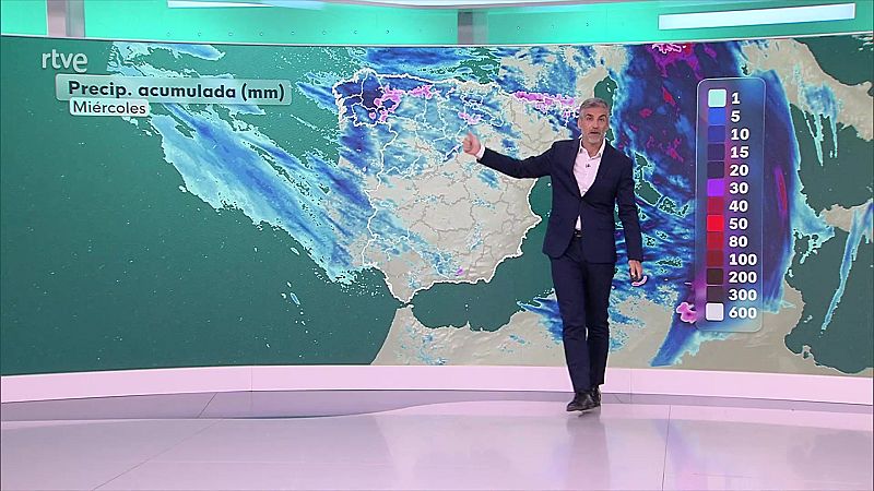Precipitaciones y tormentas localmente fuertes en el extremo norte y en el tercio este peninsular - ver ahora