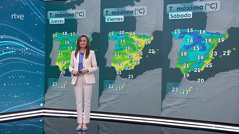 Descenso notable de las temperaturas máximas en amplias zonas del interior peninsular - ver ahora