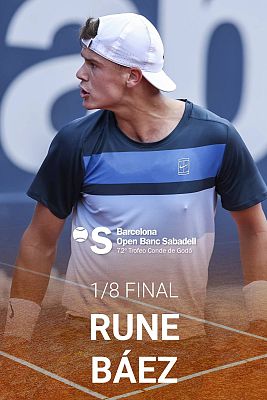 ATP 500 Barcelona Trofeo Conde de Godó: Holger Rune - Sebastián Báez