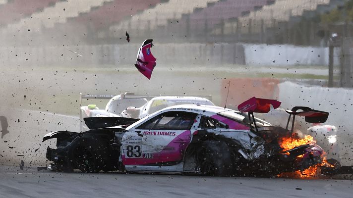  - Marta García, campeona de F1 Academy 2023, tras su accidente: "Empecé a ver el fuego e inhalé humo"