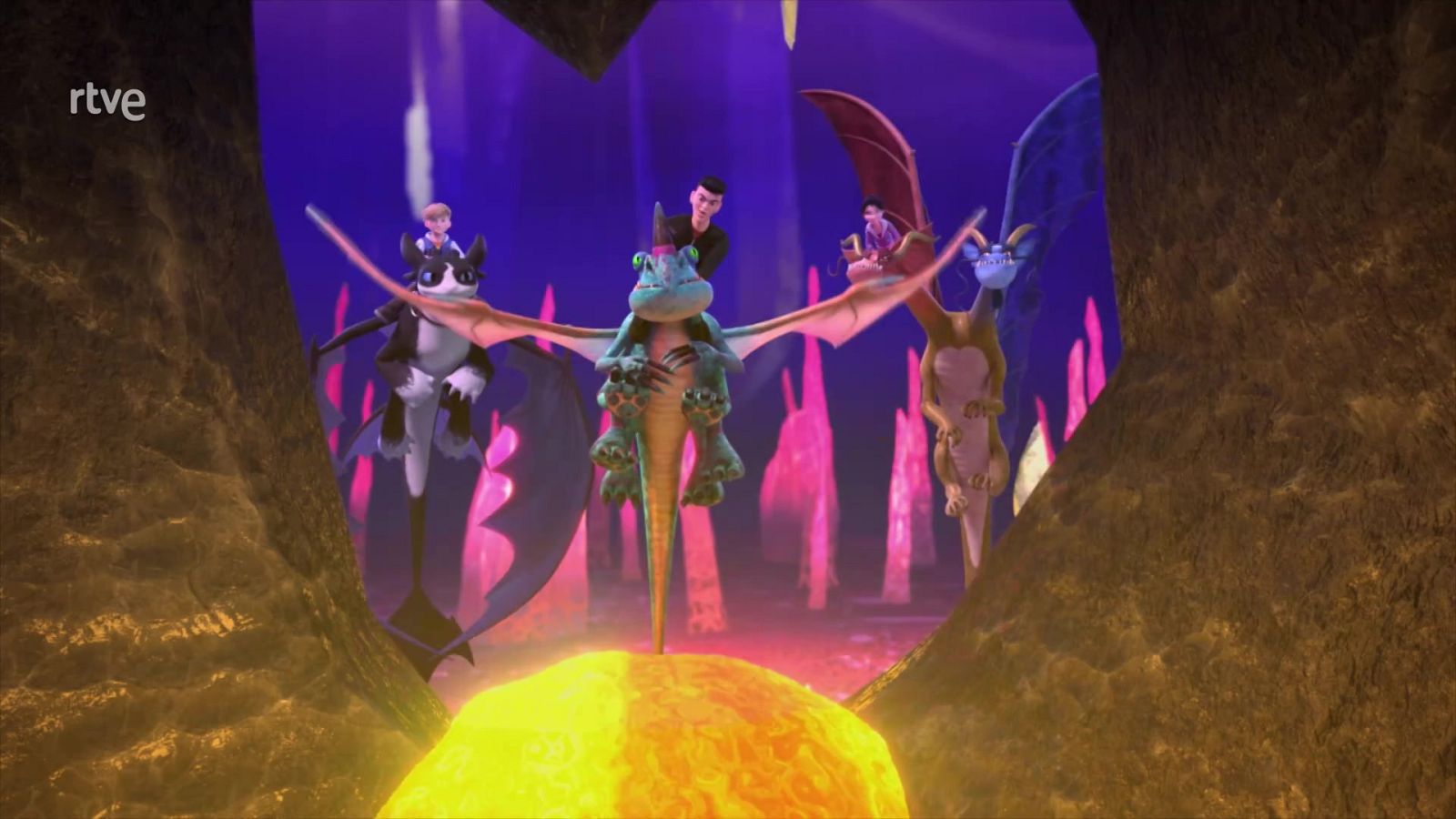 Volar en familia - Dragones, los nueve reinos | Ver