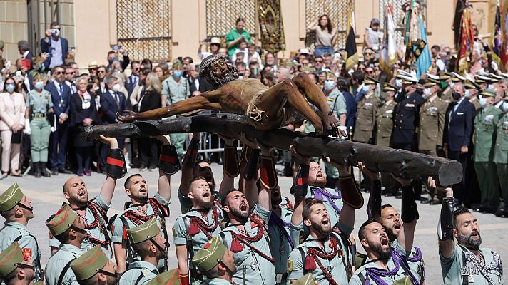 La hora de La 1 - Los legionarios se preparan para portar al Cristo de Mena este Jueves Santo
