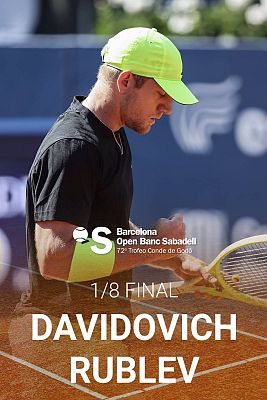 ATP 500 Barcelona Trofeo Conde de Godó: Alejandro Davidovich Fokina - Andrey Rublev