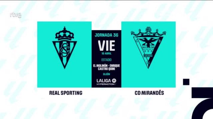 Resúmenes de LaLiga - Sporting - Mirandés: resumen del partido, 36ª jornada