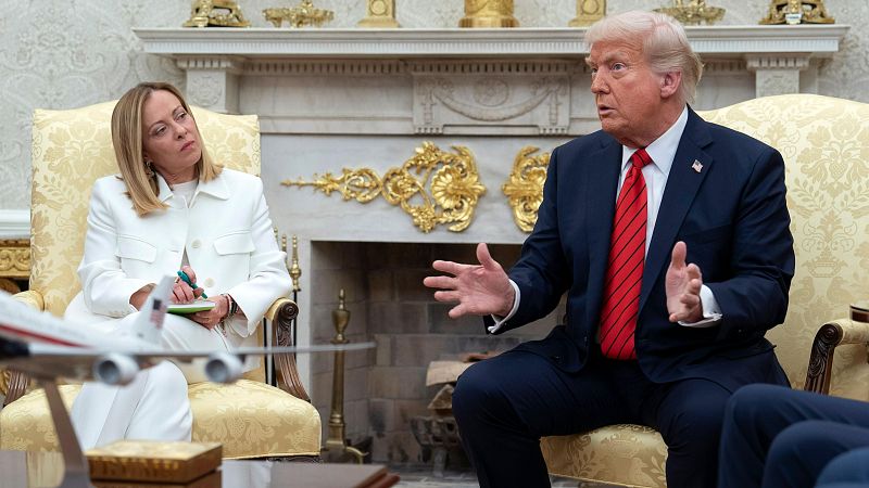 Trump habla con Meloni sobre la Unión Europea en la Casa Blanca - Informativo 24h | Ver