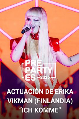 Eurovisión - Erika Vikman (Finlandia) canta "ICH KOMME"