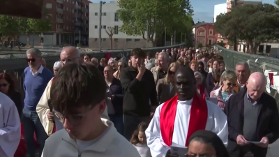 Casas arrasadas por la dana de Picanya como smbolo de las heridas de la Pasin