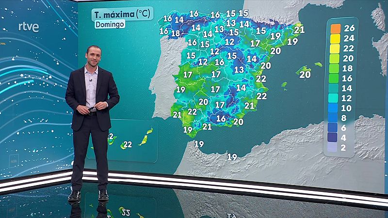 Rachas muy fuertes en las montañas del extremo norte y lluvias persistentes en Galicia - ver ahora