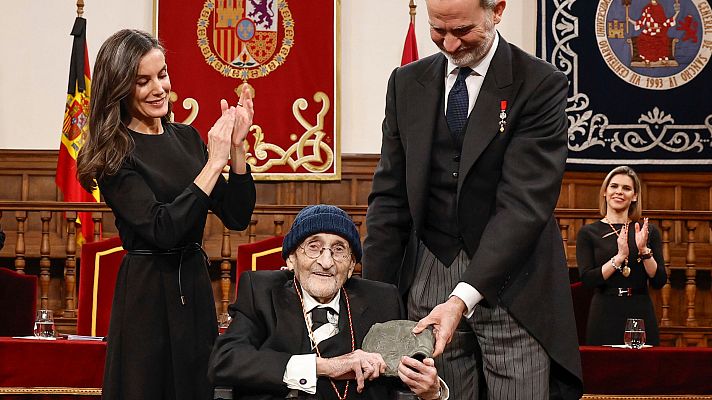 Premios Cervantes en el Archivo de RTVE - Discurso de Álvaro Pombo, ganador del Premio Cervantes 2024