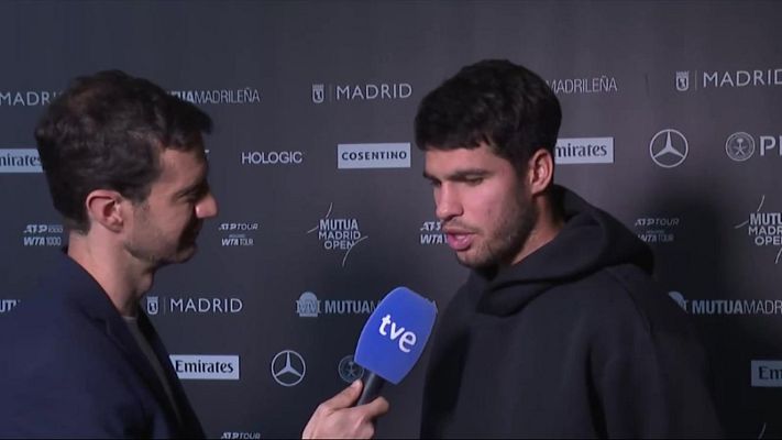 Tenis - Alcaraz, a TVE tras confirmar que no estará en Madrid: "Me queda esa espinita"