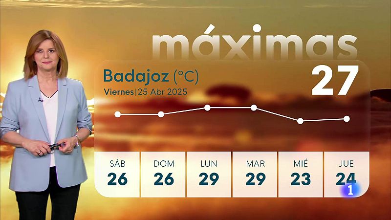 El tiempo en Extremadura - 25/04/2025 | Ver