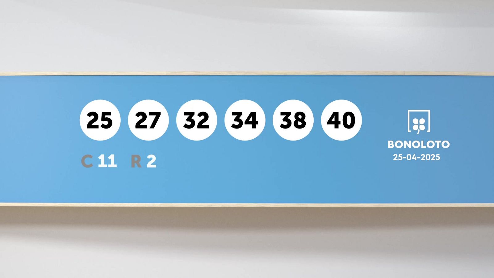 Sorteo de la Lotería Bonoloto del 25/04/2025 - Ver ahora