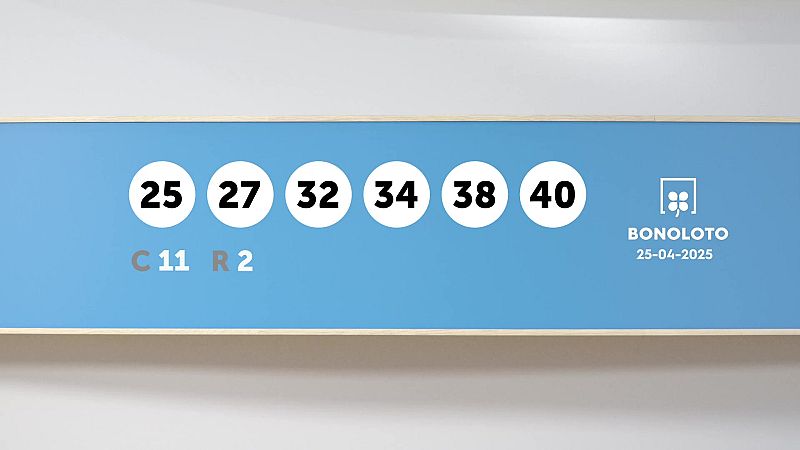 Sorteo de la Lotería Bonoloto del 25/04/2025 - Ver ahora
