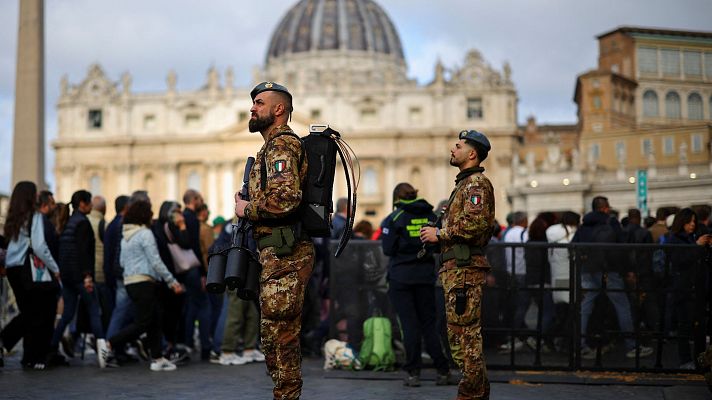 Telediario 1 - Roma, una ciudad blindada durante el funeral del papa Francisco
