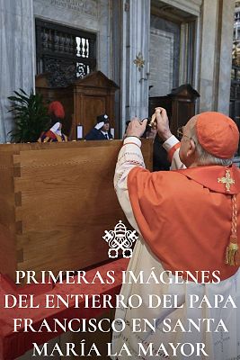 Primeras imágenes del entierro del papa Francisco en Santa María la Mayor