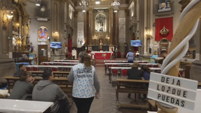 La iglesia de San Ant�n se despide del papa Francisco recordando su mensaje social