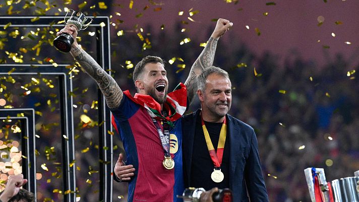 Copa del Rey - Flick: ''Koundé salvó dos ocasiones y luego marcó el 3-2, es increíble''