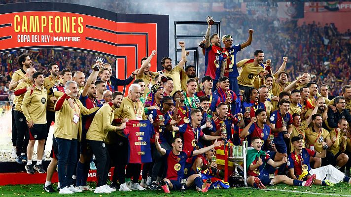 Copa del Rey - El Barcelona levanta la Copa del Rey en La Cartuja