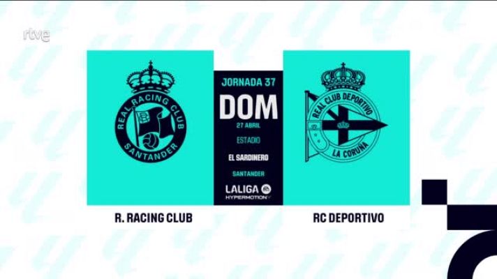 Resúmenes de LaLiga - Racing Santander - Deportivo: resumen del partido, 37ª jornada