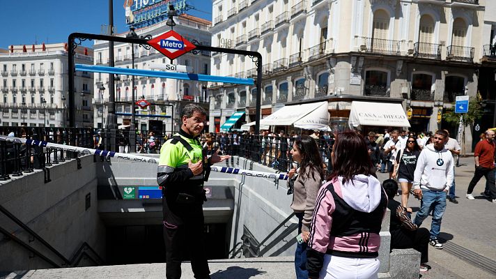 Telediario 1 - Apagón generalizado en la península ibérica por causas que se desconocen
