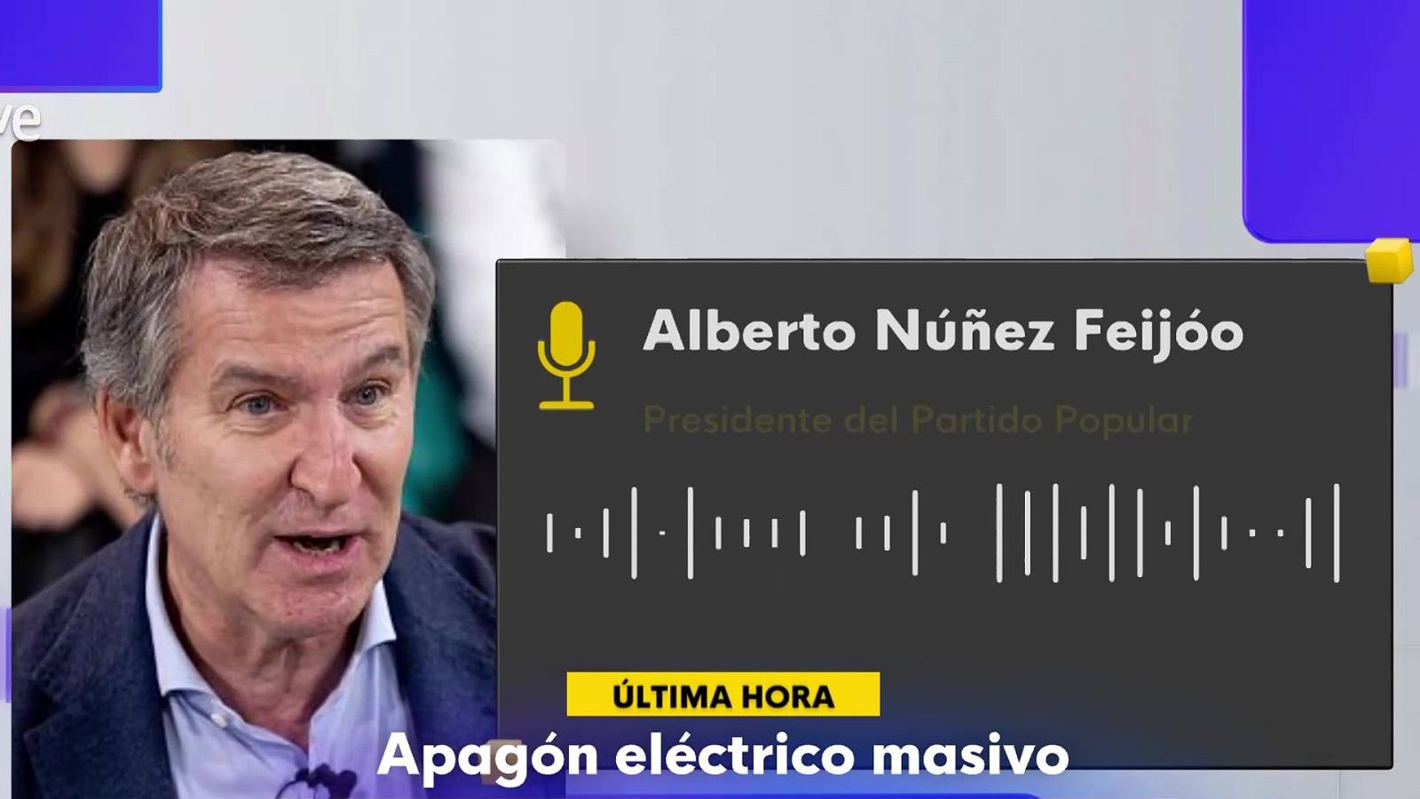Feijóo: "Es una emergencia nacional desde el primer instante" - La hora de La 1 | Ver