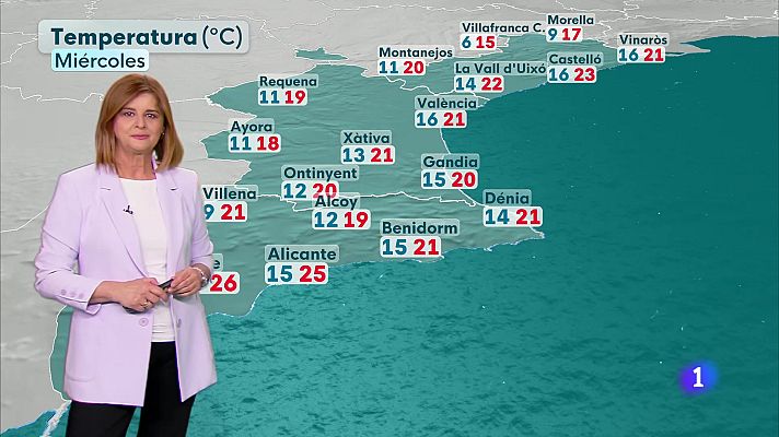 L'informatiu - Comunitat Valenciana - El tiempo en la Comunitat Valenciana 29/04/25