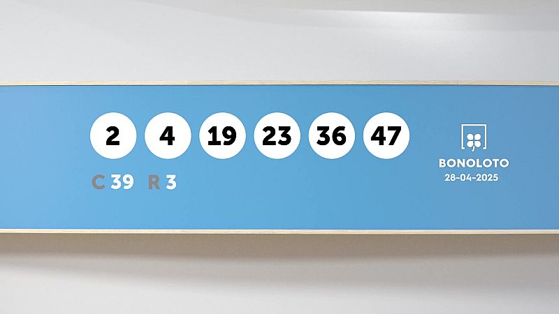 Sorteo de la Lotería Bonoloto del 28/04/2025 - Ver ahora
