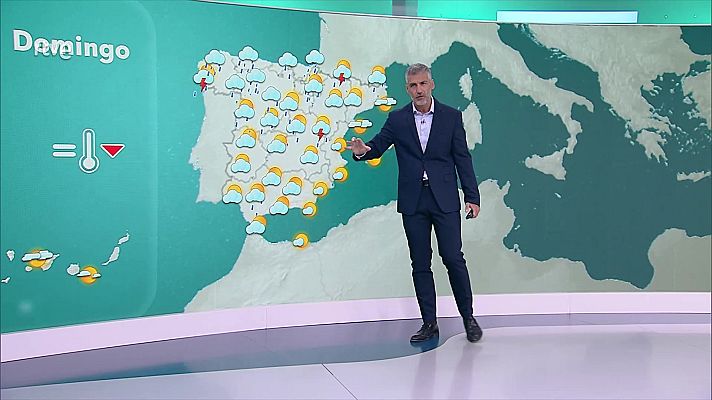 El tiempo - Precipitaciones localmente fuertes en el suroeste peninsular
