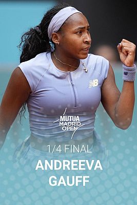 WTA Mutua Madrid Open. 1/4 final: Mirra Andréyeva - Coco Gauff