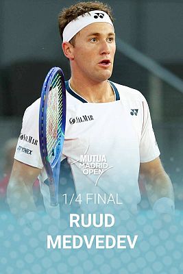 ATP Mutua Madrid Open: Casper Ruud - Daniil Medvédev