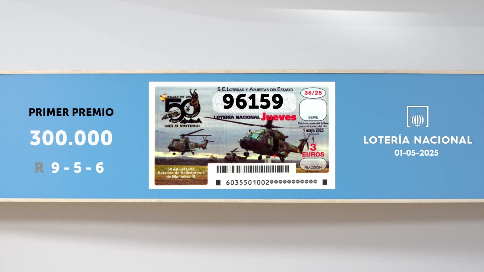 Sorteo de la Lotería Nacional del 01/05/2025 - Ver ahora