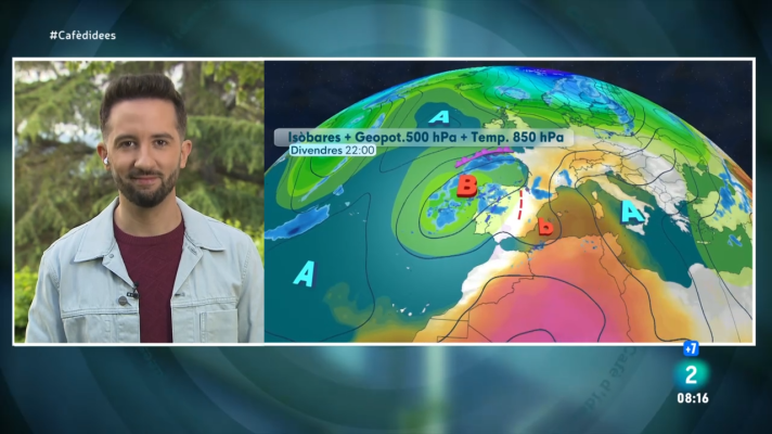 El temps - Pont de maig de ressol, pols sahariana, núvols, ruixats de fang i tempestes