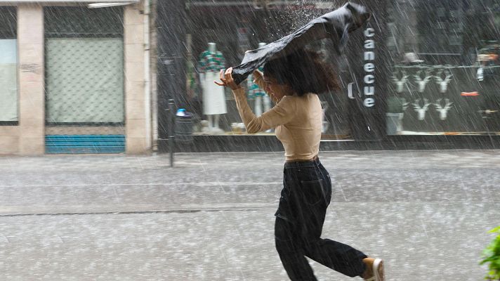 La lluvia pone a 5 comunidades en aviso amarillo
