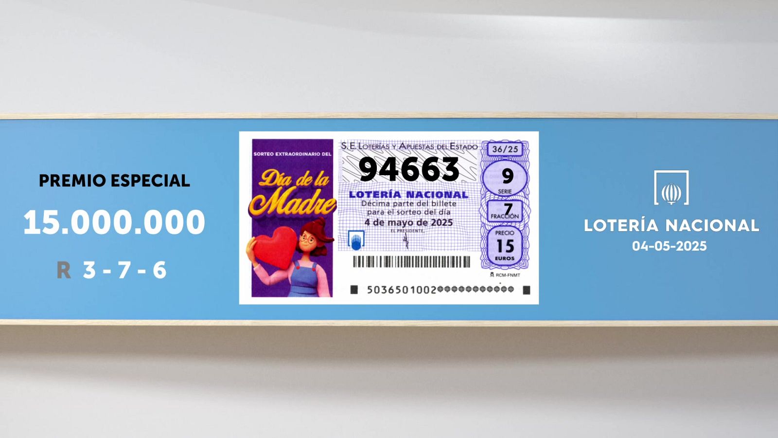 Sorteo de la Lotería Nacional del 04/05/2025 - Ver ahora