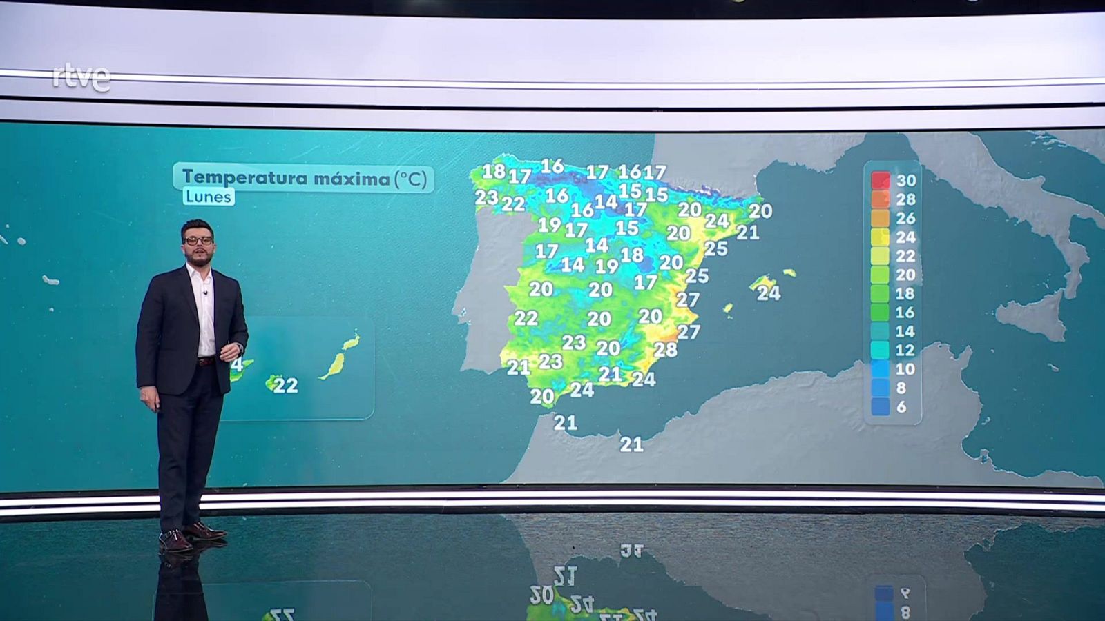 Descenso generalizado de las máximas a excepción del litoral del levante - ver ahora