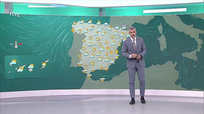 El tiempo - Precipitaciones localmente fuertes, acompañadas de tormenta en el centro peninsular y pueden ser persistentes en el extremo noreste