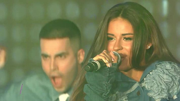 Eurovisión - Daniela Blasco canta "Uh Nana" en la fiesta de despedida de Melody