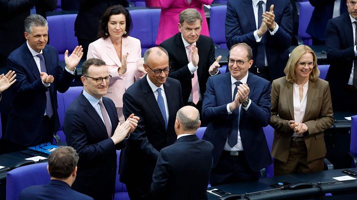 Telediario 2 - Friedrich Merz es elegido canciller de Alemania en segunda votación