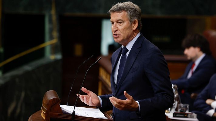 Informativo 24h - Feijóo, a Sánchez sobre el aumento del gasto en defensa: "Lo hará sin presupuestos y sin autorización parlamentaria"