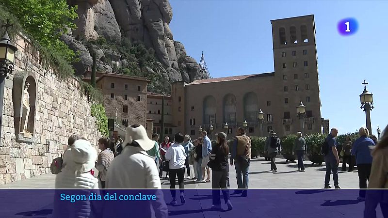 A Montserrat també se segueix amb devoció l'elecció del nou papa - L'Informatiu | Veure