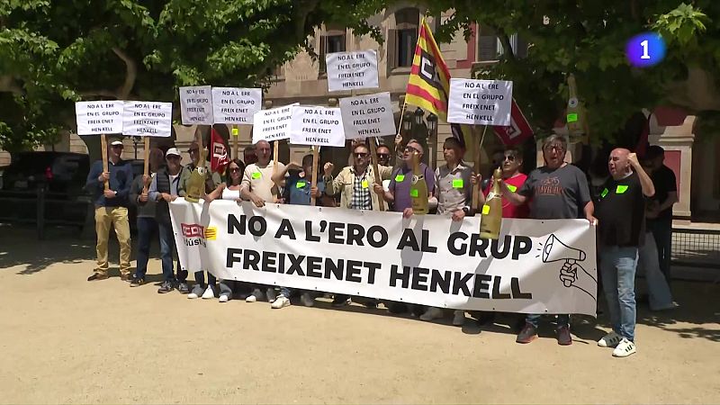 Clam dels treballadors de Freixenet contra l'ERO al Parlament - L'Informatiu | Veure
