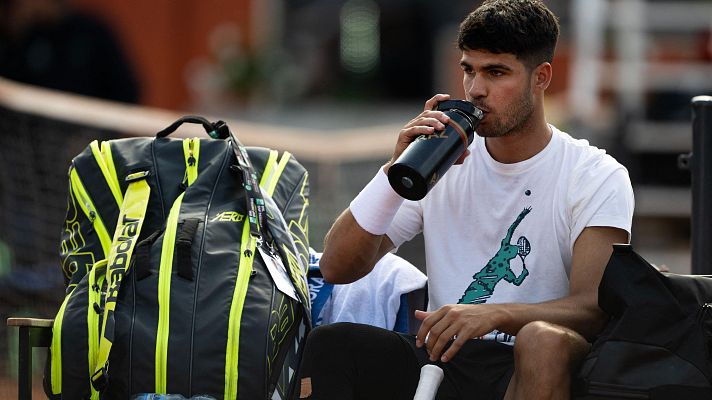 Tenis - Carlos Alcaraz, antes de debutar en Roma: "Saldré con el vendaje por precaución"