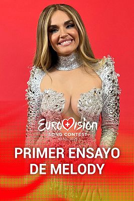 Primer ensayo de Melody en Eurovisin 2025