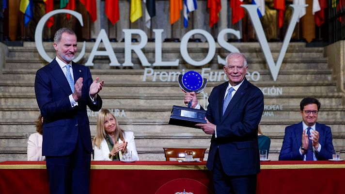 Modo Digital - Borrell pide avanzar en la integración fiscal y militar durante la entrega del Premio Europeo Carlos V
