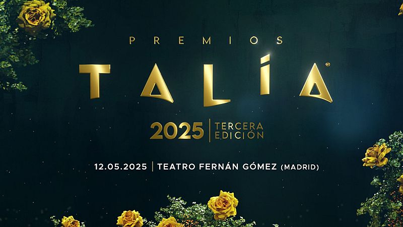 Disfruta de los III Premios Talía el lunes 12 de mayo a las 22:00 h en La 2 y RTVE Play. Y desde las 20:00 h, en exclusiva en la plataforma gratuita, podrás ver la alfombra roja y el backstage.