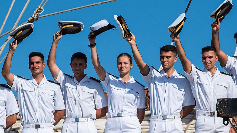 La princesa Leonor llega a Cartagena (Colombia) a bordo de Elcano | Ver
