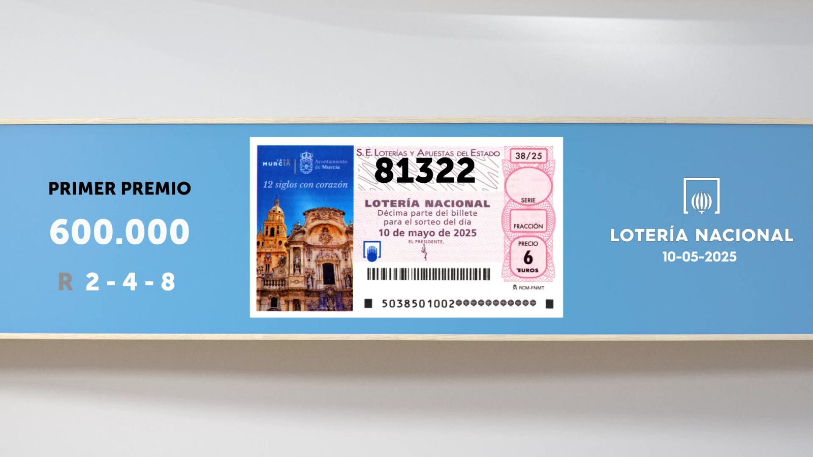 Sorteo de la Lotería Nacional del 10/05/2025 - Ver ahora