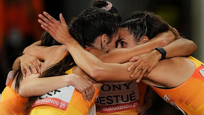 Atletismo - Carrera histórica de España en el 4x100 femenino del Mundial de relevos: récord y billete para Tokio