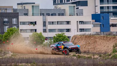 Carlos Sainz realiza la primera vuelta completa a Madring, el circuito que albergar el GP de Frmula 1 de Madrid