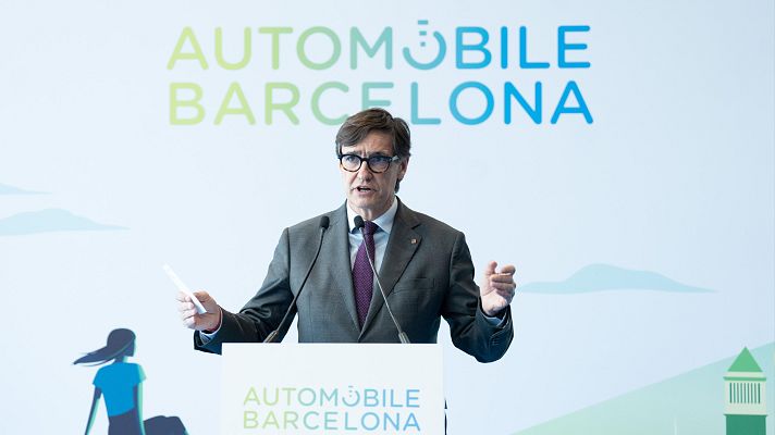 Telediario 1 - Se cumple un año de Illa como presidente de la Generalitat